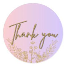 Thank you stickers