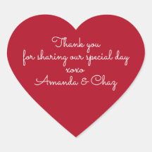 Thank you stickers