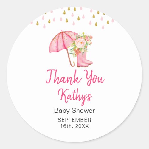 Thank You Stickers April Showers Bring May Flowers