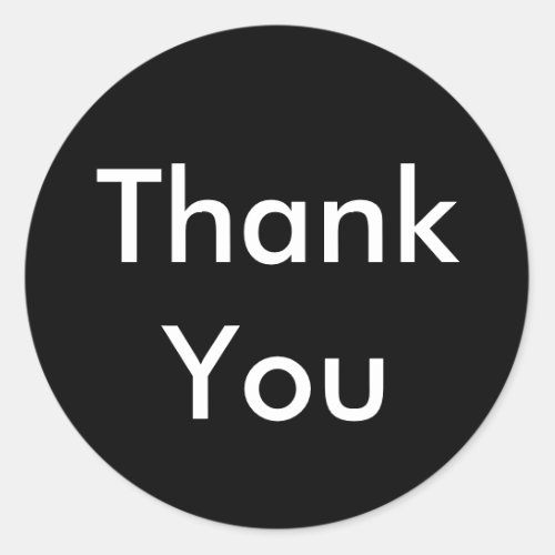 Thank You Stickers _ Black