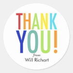 Thank You Stickers Customizable Gift Tags at Zazzle