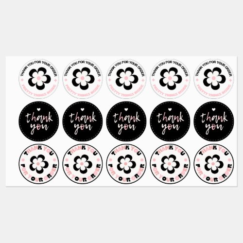 Thank You stickers for adults and