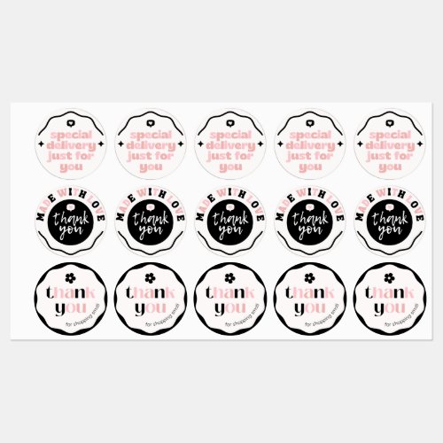 Thank You stickers for adults and