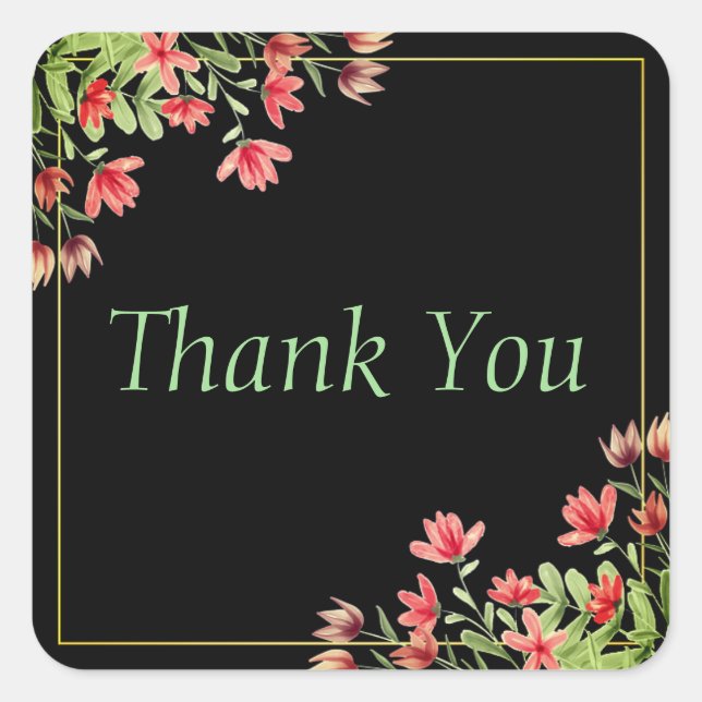 Thank you stickers or envelope seals (Front)