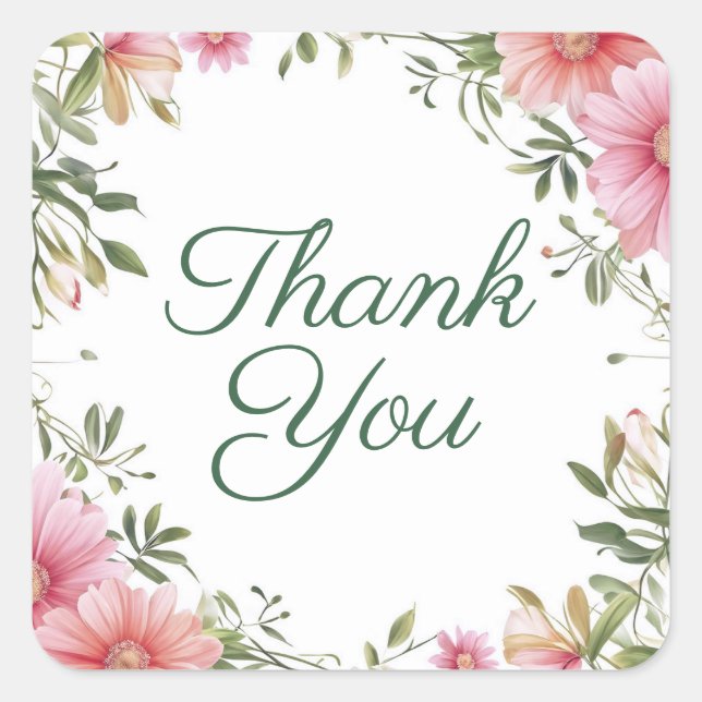 Thank you stickers or envelope seals (Front)