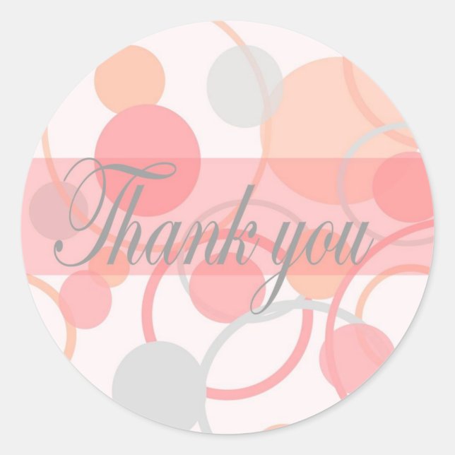 Thank You Stickers - Round (Front)