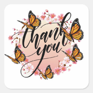 thank you stiker square sticker