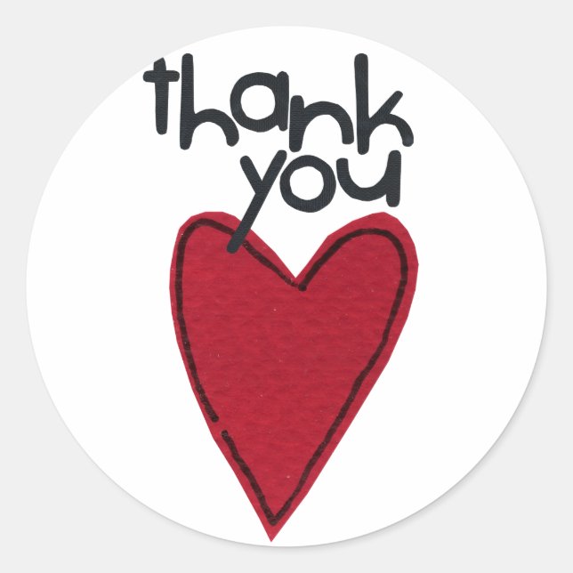 THank you stikers Classic Round Sticker (Front)