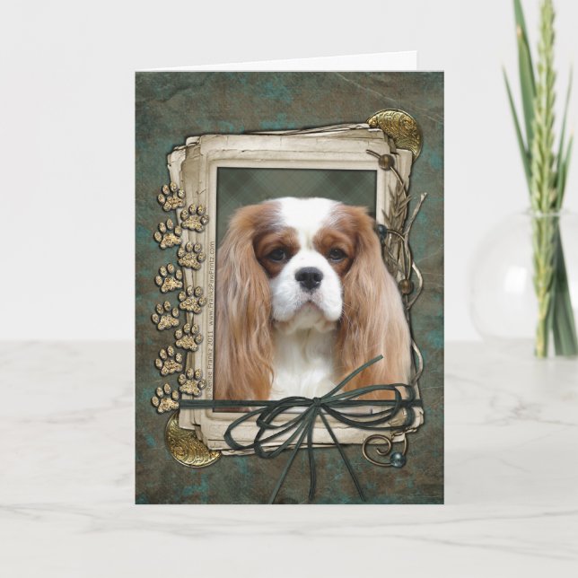 Thank You - Stone Paws - Cavalier Card (Front)