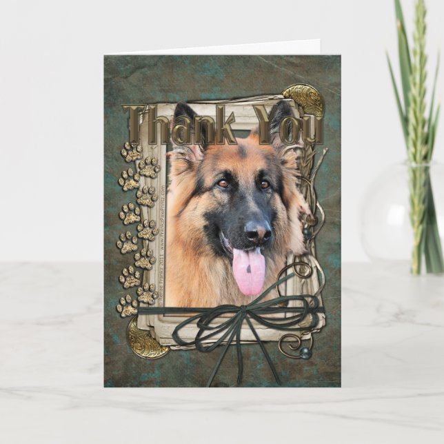 Thank You - Stone Paws - German Shepherd - Chance Card (Front)