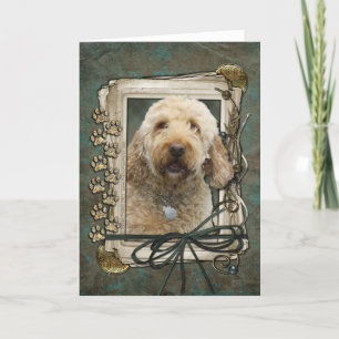 Thank You - Stone Paws - GoldenDoodle Card