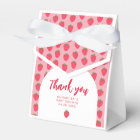 Thank you Strawberry Baby Shower Favor Box