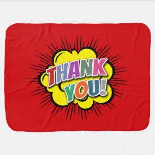 Thank You Stroller Blanket