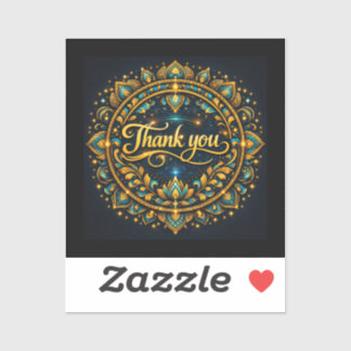 Thank You | Stylish Gratitude Design Sticker