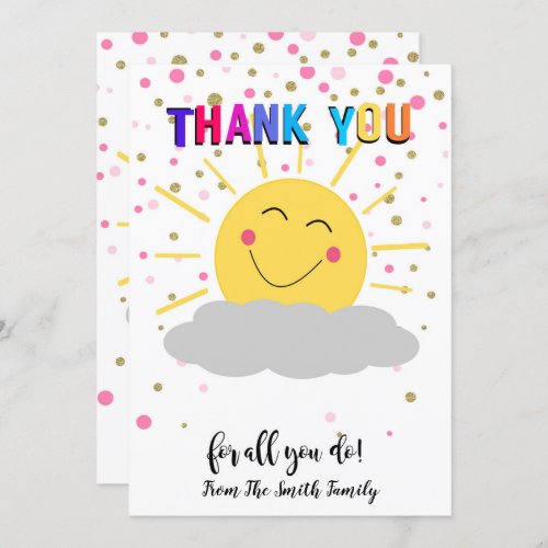 thank you summer gift money CARD HOLDER teacher