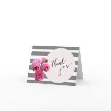 Thank You Summer Romance Rose Bouquet /Pink Circle