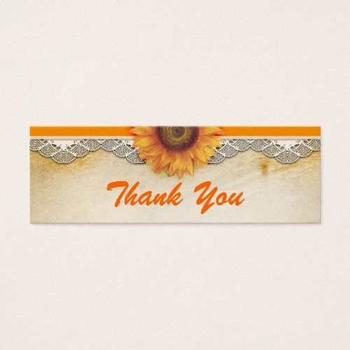 thank you sunflower cards business cards