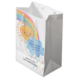 Thank You Sunshine Rainbow Baby Shower Medium Gift Bag