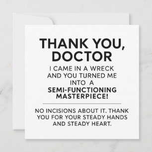 Thank You Surgeon Card