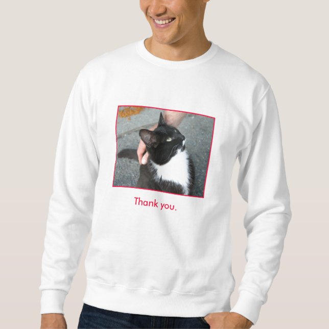 "Thank You" sweatshirt (Front)