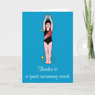 Thank You: Swimming Coach You Card