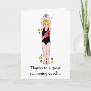 Thank You: Swimming Coach You Card