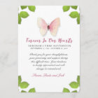 Thank You Sympathy Butterfly Memorial Card