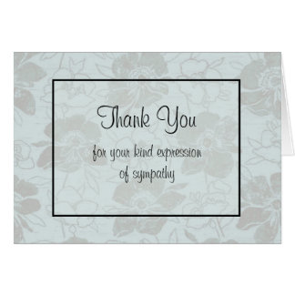 Thank You For Your Expression Of Sympathy Cards | Zazzle