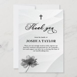 Thank You Sympathy Funeral Card