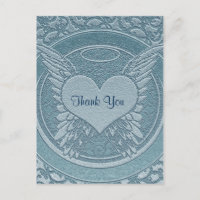 Thank You | Sympathy | Light Blue Postcard