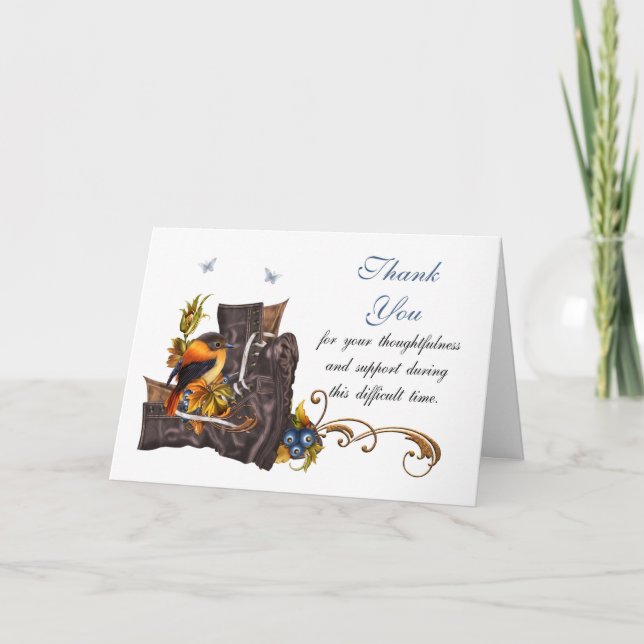 Thank You Sympathy , Loss of Military Serviceman / (Front)