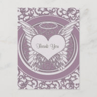 Thank You | Sympathy | Pink Postcard