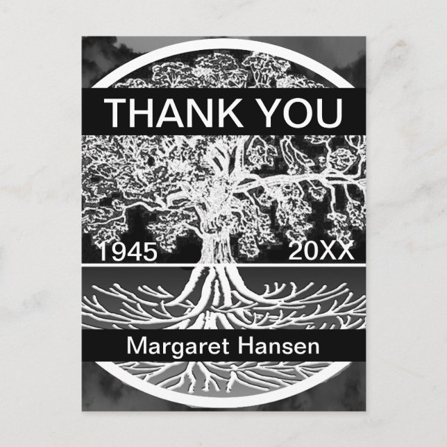 Thank You | Sympathy | Tree of Life Postcard (Front)