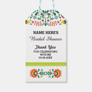 Thank you Tag Floral Fiesta Mexico Bridal Shower