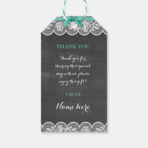 Thank you Tag Lingerie Shower Bridal Party Lace