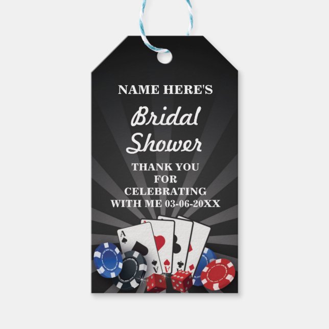 Thank you Tag Rustic Bridal Shower Las Vegas (Front)