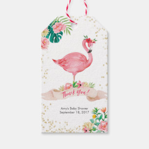 Thank you tags Favor tags Flamingo