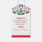 Thank you Tags Fiesta Mexican Print Lime Wedding | Zazzle.com