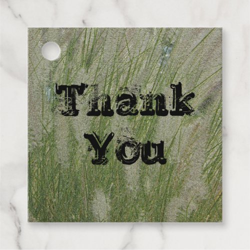 Thank You Tall Desert Grass Plants Appreciation Favor Tags