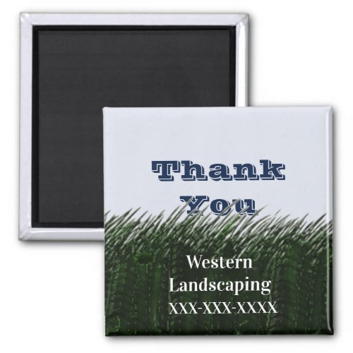 Thank You Tall Grass Promo Customer Appreciation Magnet
