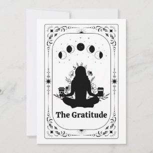 Thank You Tarot Card Yoga Coffee Lover Gratitude
