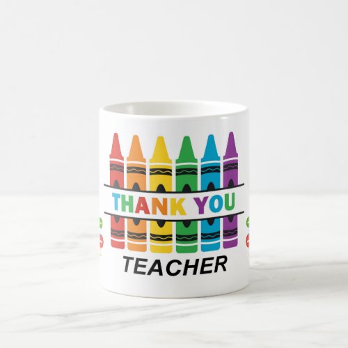 Thank You Teacher Appreciation Coffee Mug Wrap