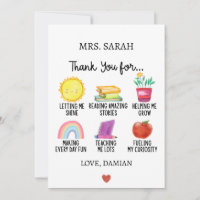 Thank You Teacher Appreciation Gift from Students