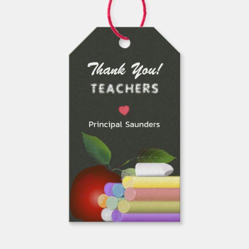 Thank You Teacher Appreciation Gift Tags