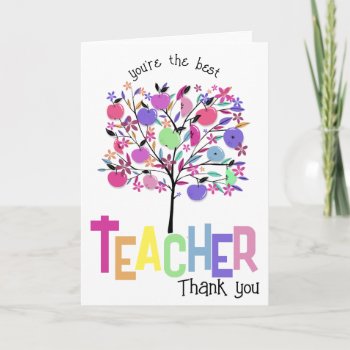 Thank You Teacher Appreciation You Are The Best by GenerationIns at Zazzle