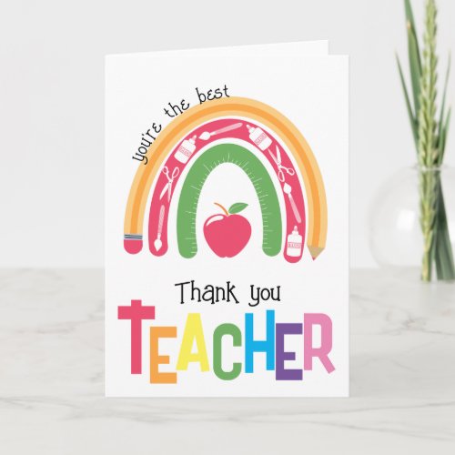 thank you teacher appreciation you are the best 