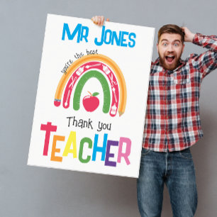 thank you teacher appreciation you are the best  card