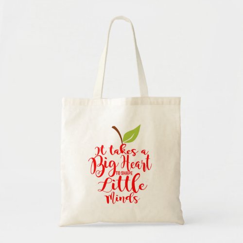 Thank you teacher Big heart  quote Tote Bag