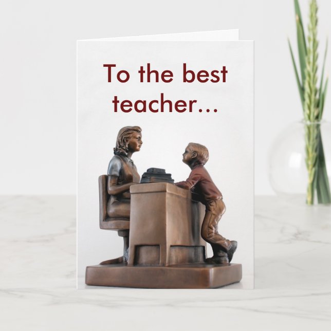 thank you teacher card (Front)