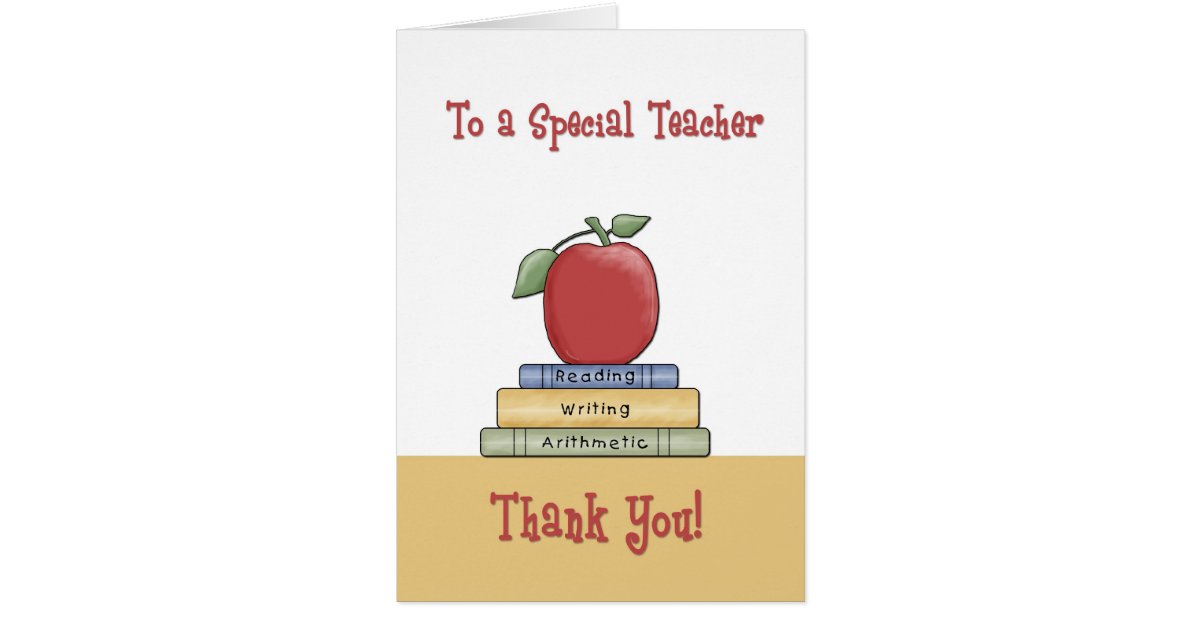 Thank You Teacher Card | Zazzle.com